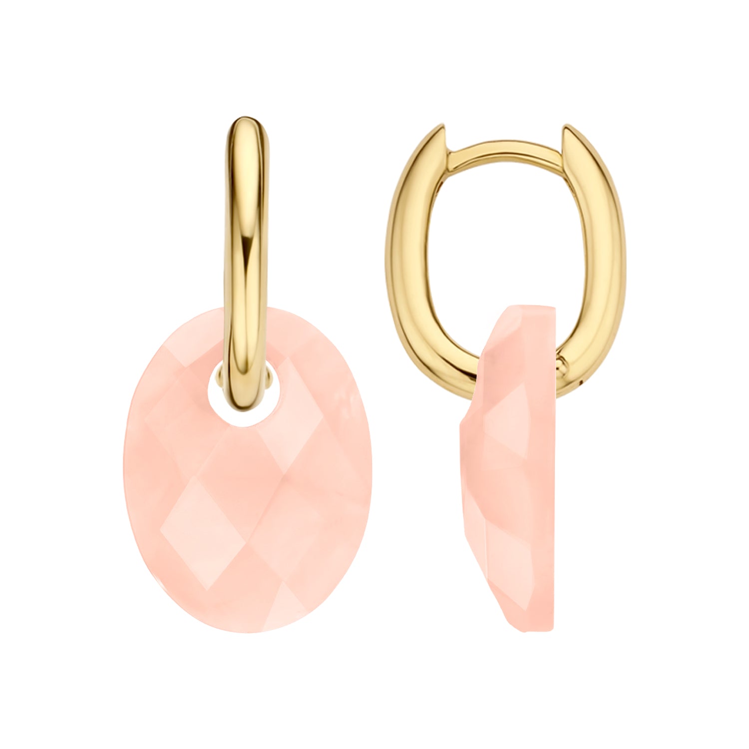 Blush Oorbelbedels 810PIQO - Mineraalsteen Rose Quartz